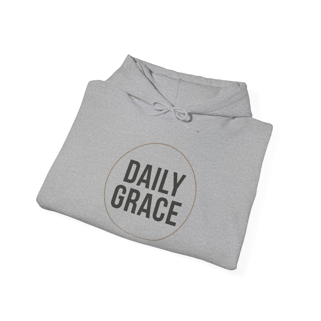Daily Grace Hoodie — Minimal Christian Faith Pullover