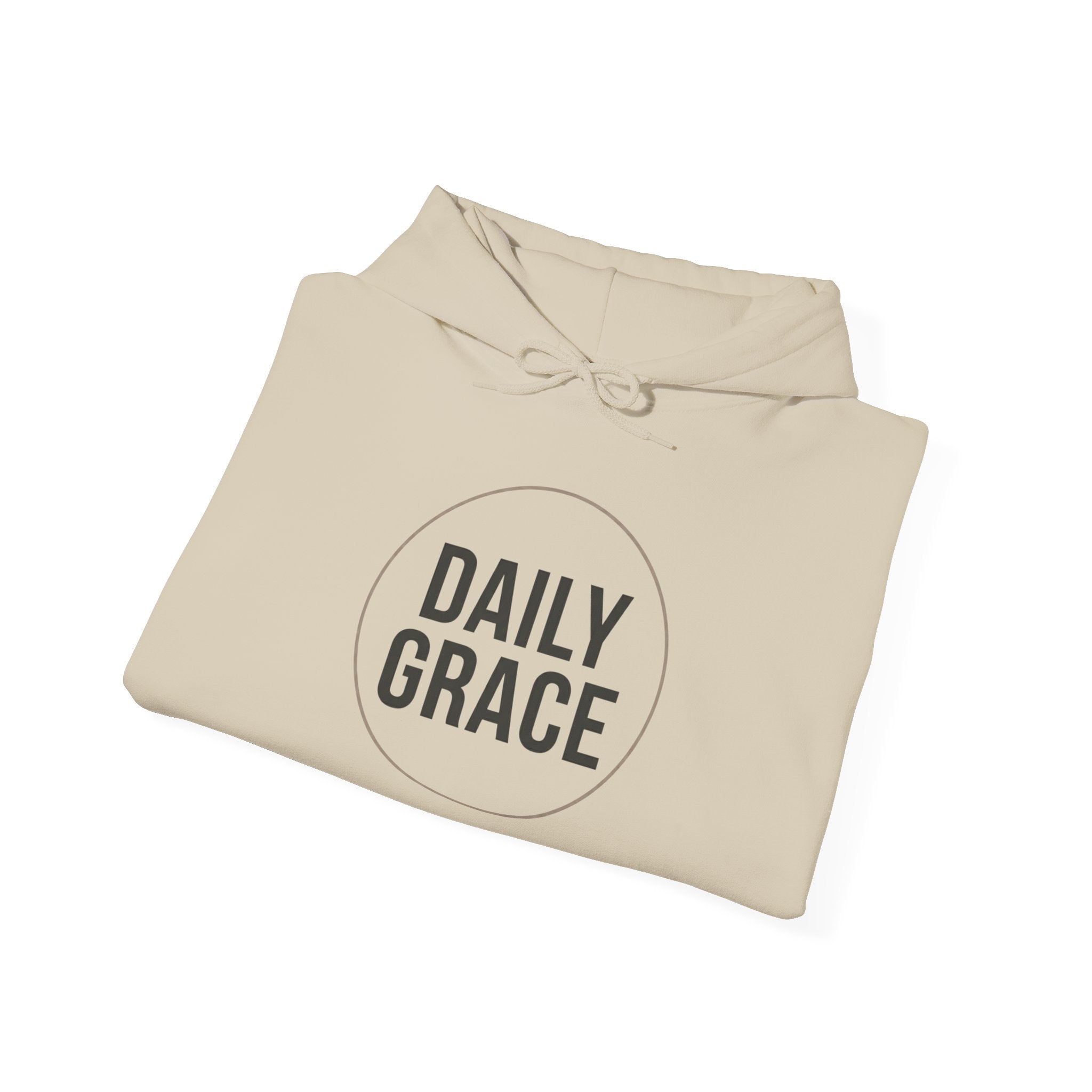 Daily Grace Hoodie — Minimal Christian Faith Pullover