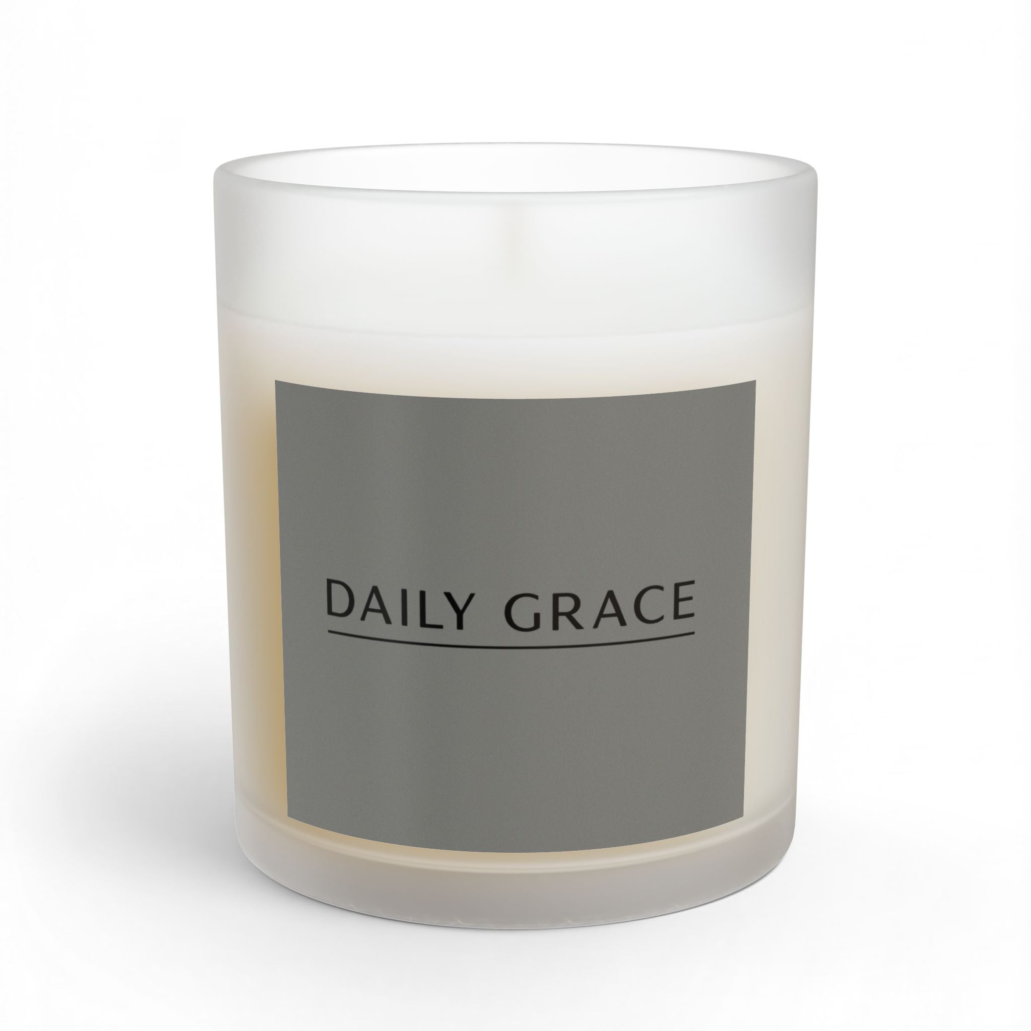 Daily Grace Scented Glass Candle — 11 oz - Slate Grey