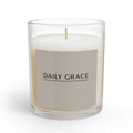 Daily Grace Scented Glass Candle — 11 oz Minimalist Home Fragrance - Muted Taupe
