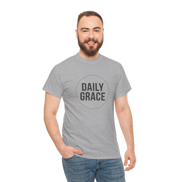 Daily Grace T-Shirt — Minimal Inspirational Faith Tee