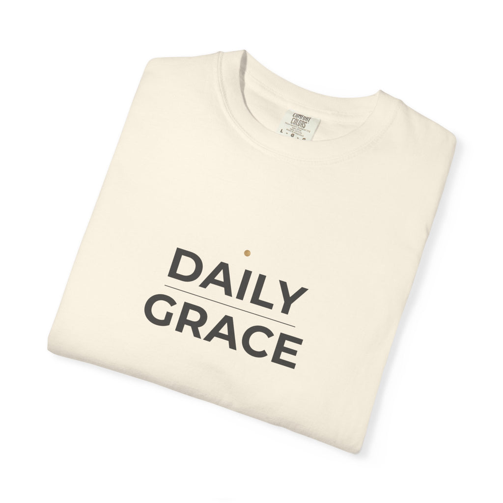 Daily Grace T-Shirt — Minimal Inspirational Graphic Tee