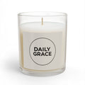 Daily Grace Glass Candle — 11oz Inspirational Scented Candle - Oatmeal