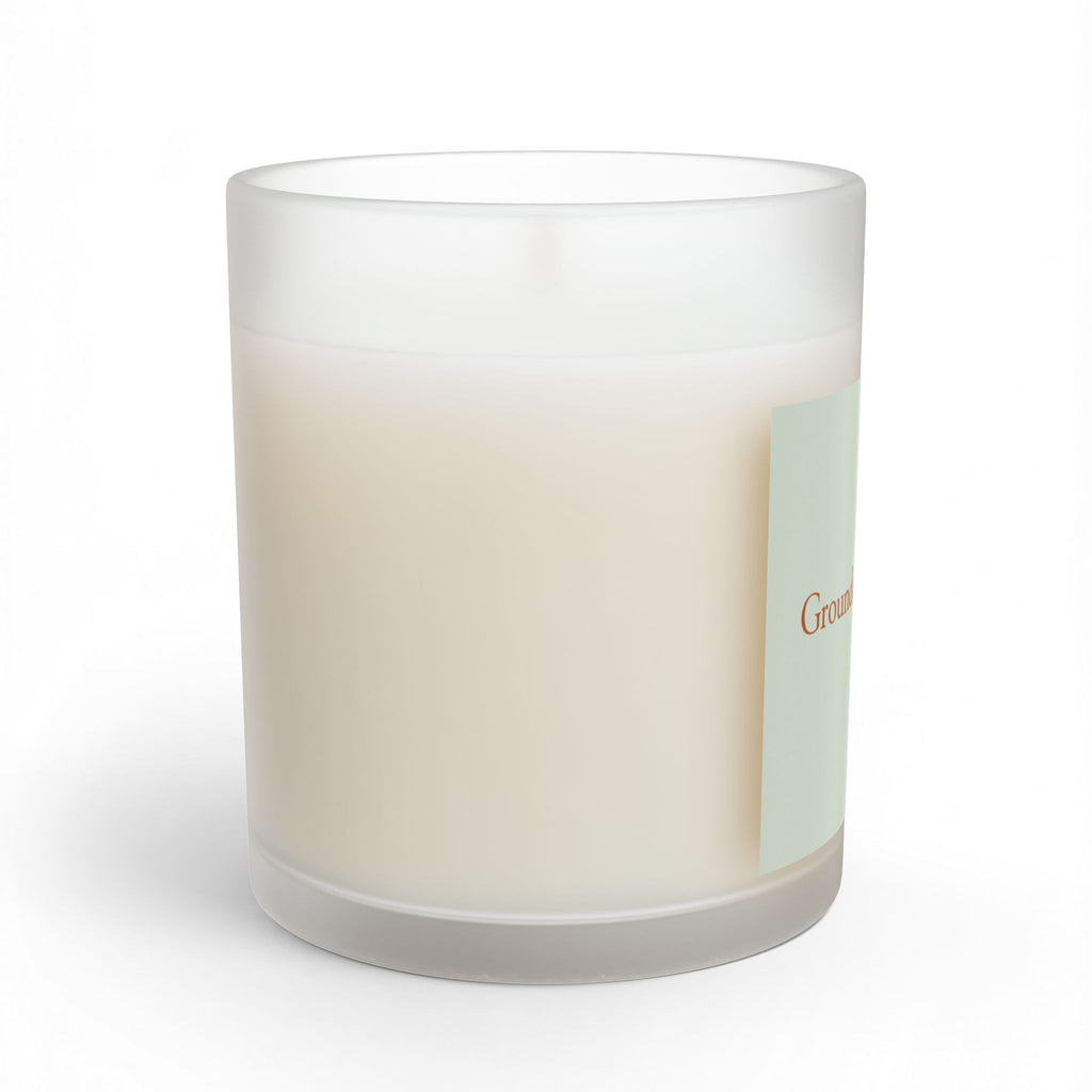 Grounded & Grateful Scented Candle — 11oz Glass Jar - Pale Sage