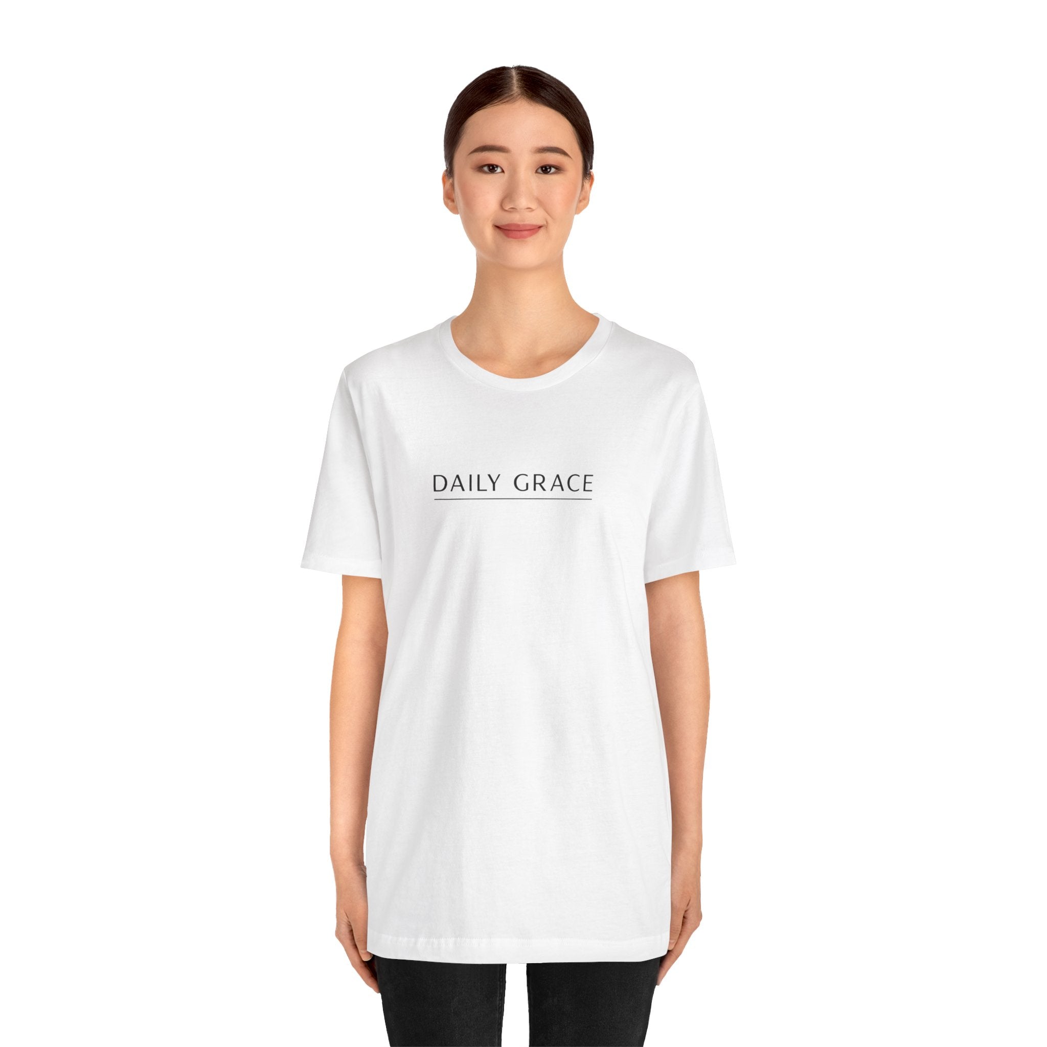 Daily Grace T-Shirt — Minimal Inspirational Faith Tee
