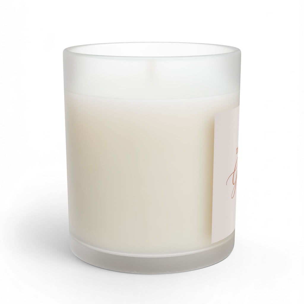 Moments of Grace Scented Glass Candle — 11oz Inspirational Home Fragrance - Soft Rose Neutral