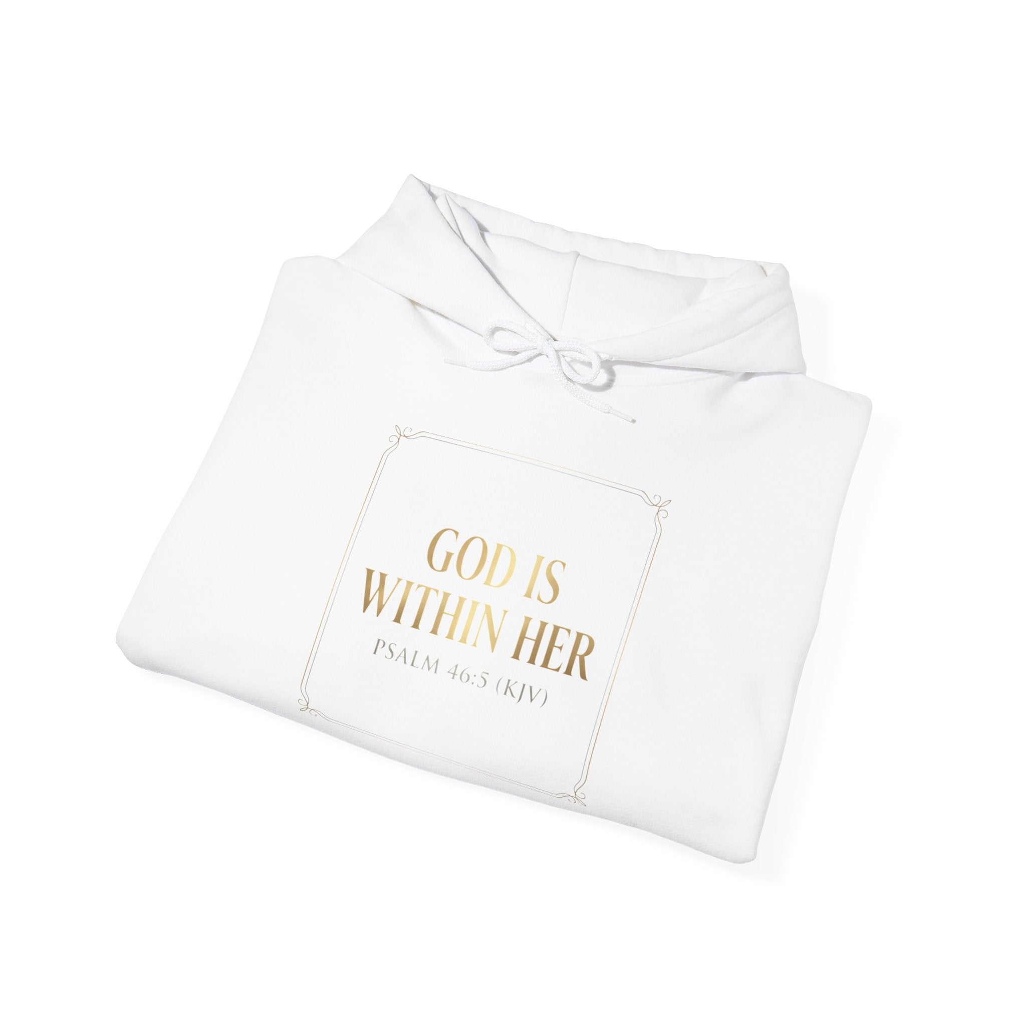 God Is Within Her Hoodie — Inspirational Christian Faith Pullover