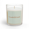 Grounded & Grateful Scented Candle — 11oz Glass Jar - Pale Sage