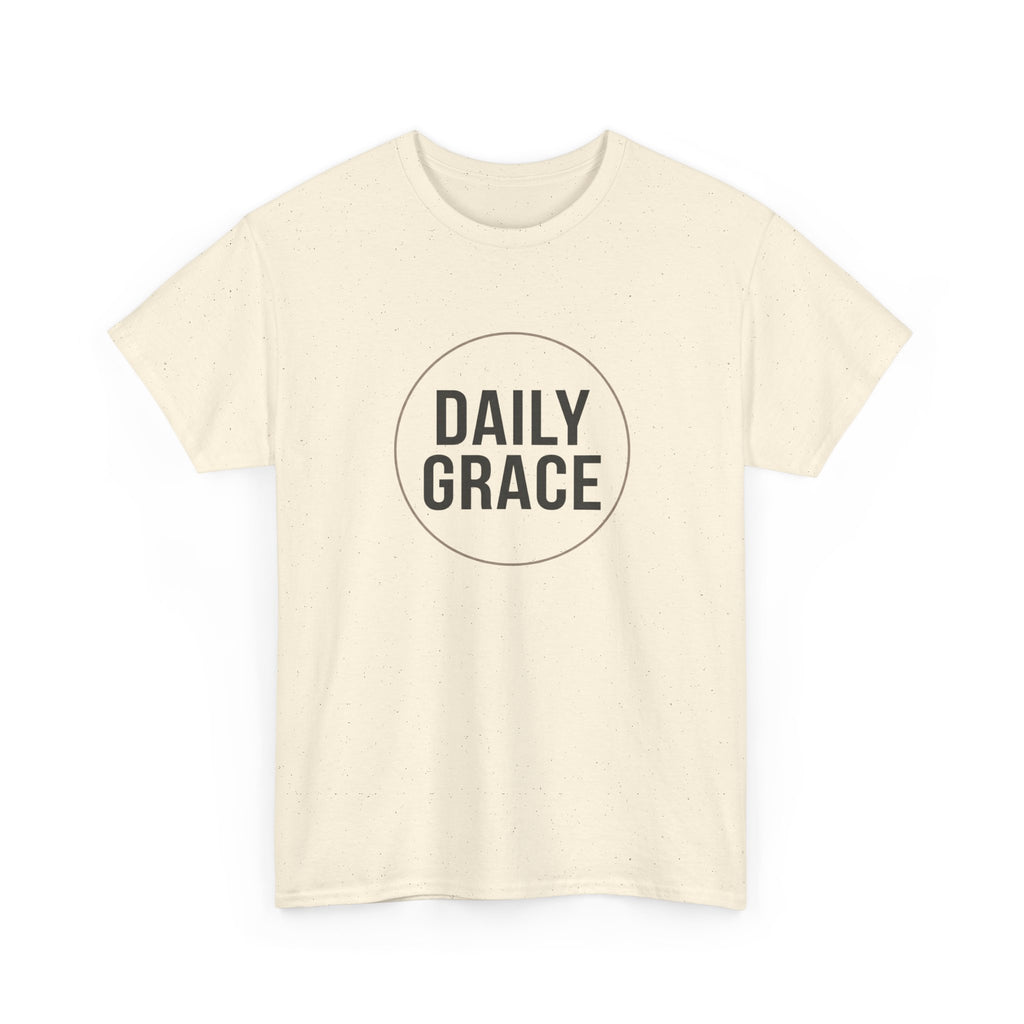 Daily Grace T-Shirt — Minimal Inspirational Faith Tee