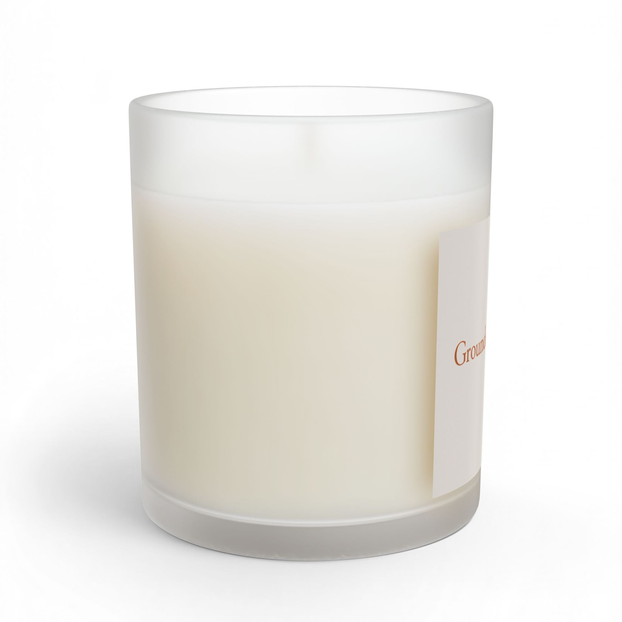 Grounded & Grateful 11oz Glass Candle — Calming Soy Scented Candle for Meditation, Relaxation & Gifts - Warm Dove