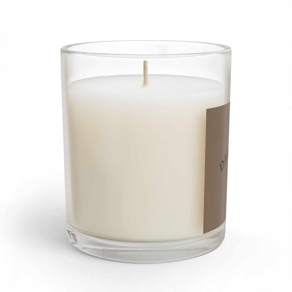 Glass Candle - "Daily Grace" all I need Scented 11oz | Calm Minimalist Home Decor Gift - Grounded Brown