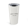 20oz Tumbler — "Daily Grace All I Need" Inspirational Travel Mug - Mid Tone Cream