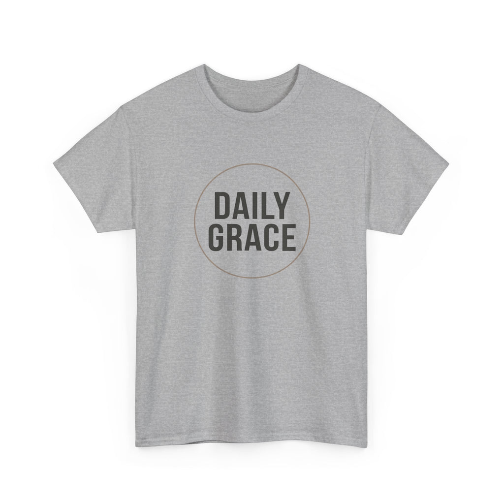 Daily Grace T-Shirt — Minimal Inspirational Faith Tee