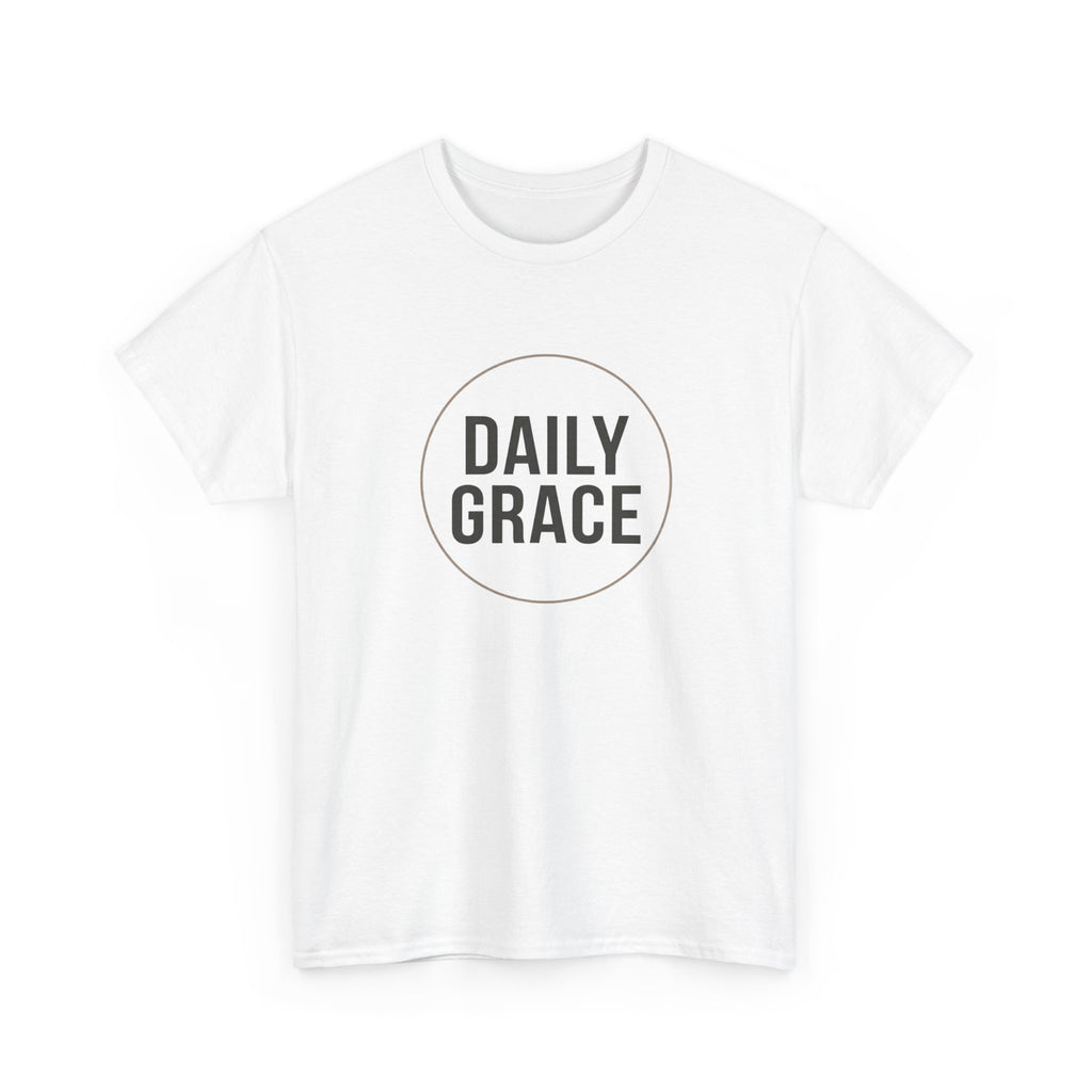 Daily Grace T-Shirt — Minimal Inspirational Faith Tee