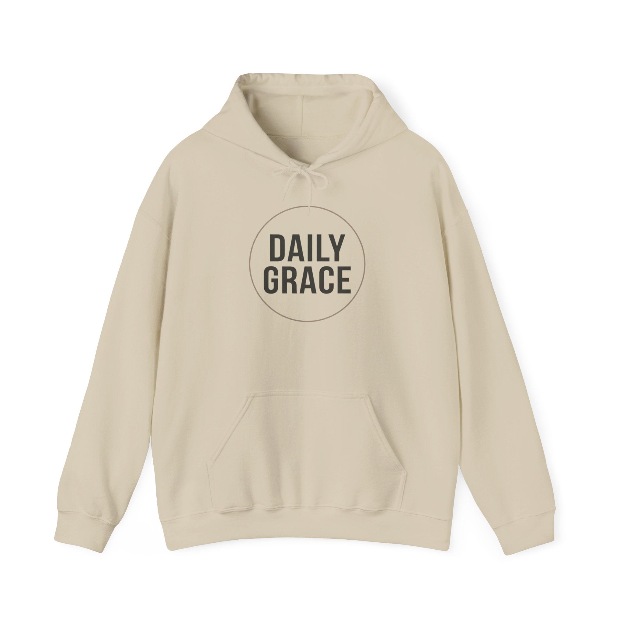 Daily Grace Hoodie — Minimal Christian Faith Pullover